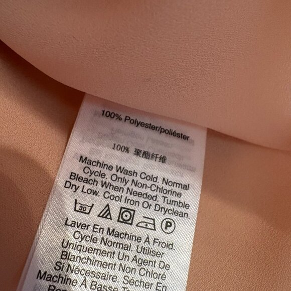 DKNY Womens Smocked Drapey Top Blouse Shirt - Picture 4 of 7